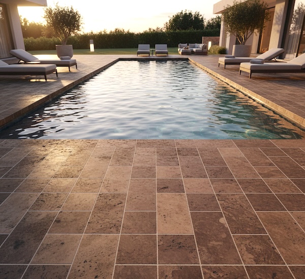 noce travertine pattern poolside2