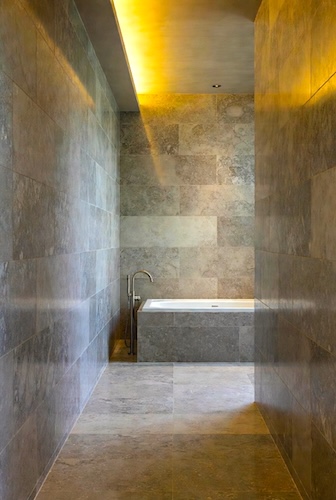 silver travertine bathroom 3