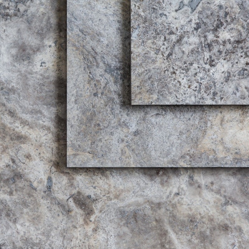 silver travertine